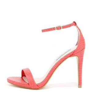 Steve Madden Stecy Pink Ankle Strap Heel Sandals